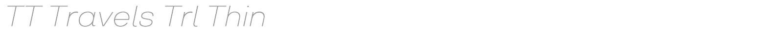TT Travels font preview
